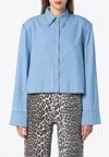 Halfboy Blue Denim Shirt In Blue