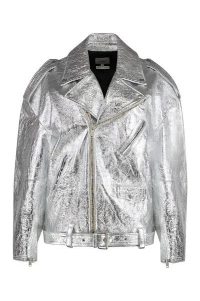 HALFBOY HALFBOY METALLIC LEATHER JACKET