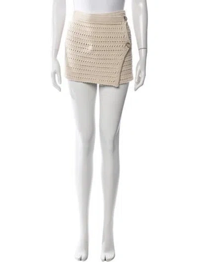 Pre-owned Halfboy Mini Skirt In Neutrals