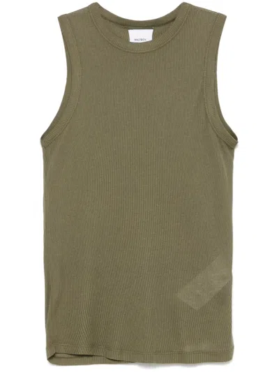 Halfboy Olive Ribbed Knit Top