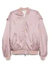 Halfboy Bomber In Rose-pink Viscose In Rosa
