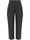 PLEAT-DETAIL TROUSERS