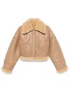 Halfboy Short Aviator Reversible Camel In Brown