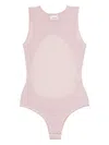 Halfboy Ribbed Bodysuit In Pink