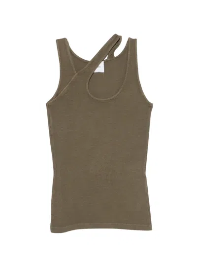 Halfboy Ribbed Cut-out Tank Top In Multi