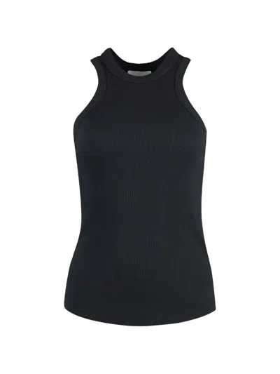Halfboy Ribbed Tank Top In Black