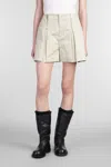 Halfboy Shorts In Beige Cotton