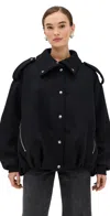 Halfboy Smooth Bomber Jacket Black In Black