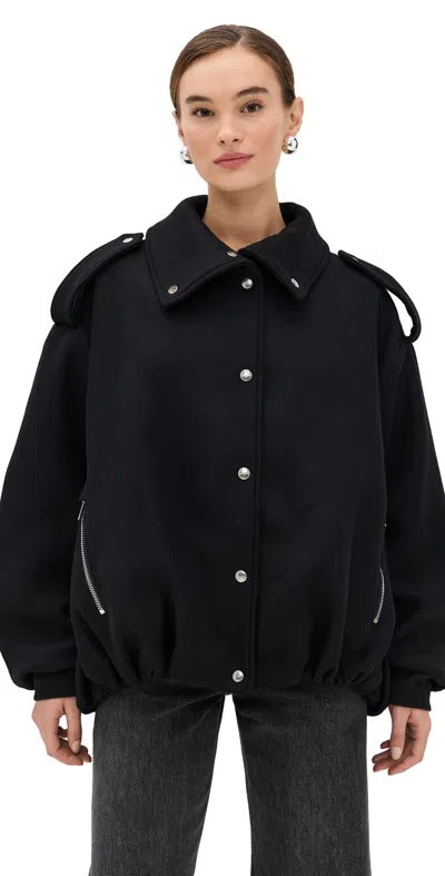 Halfboy Smooth Bomber Jacket Black