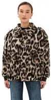 Halfboy Animal-print Bomber Jacket In Brown
