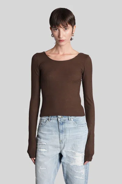 Halfboy T-shirt In Brown