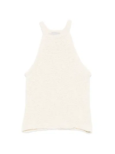 Halfboy Textured Top In Neutral