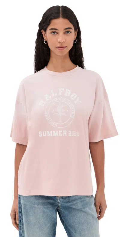 Halfboy Vintage Tee Sepia Rose In Pink