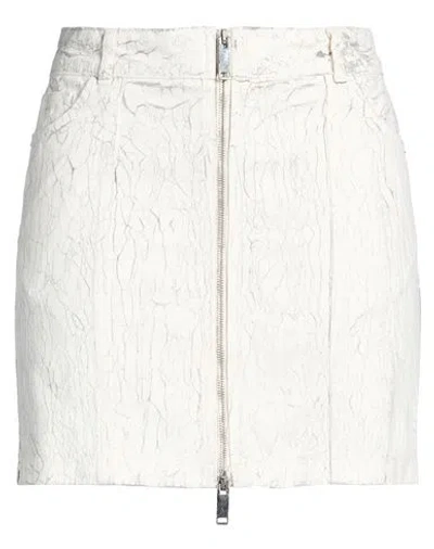Halfboy Woman Denim Skirt White Size 28 Organic Cotton