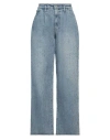 Halfboy Woman Jeans Blue Size 30 Cotton In Blue