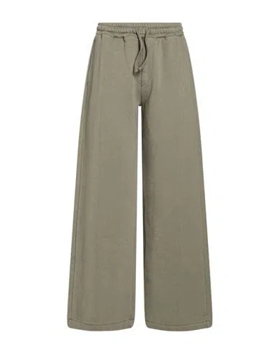 Halfboy Woman Pants Military Green Size M Cotton In Gold