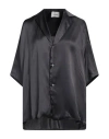 Halfboy Woman Shirt Black Size L Silk In Black