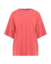 Halfboy Woman T-shirt Rust Size S Cotton In Red
