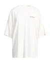 Halfboy Cotton Crew-neck T-shirt With Logo-print In White