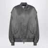 Halfboy Bomber Jacket With Zip And Flap Pockets In Gray