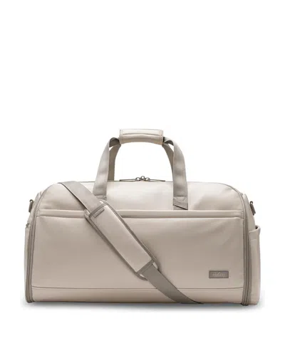 Halfday Leather Garment Duffel In White