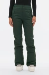 Halfdays Alessandra Insulated Water Resistant Ski Pants In Alpine Green
