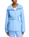 Halfdays Aston Belted Ski Jacket In Forget Me Not