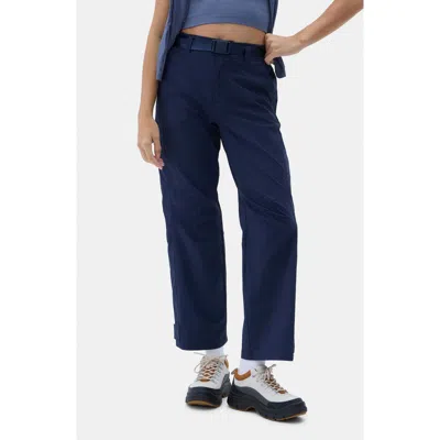 Halfdays Bastille High Waist Ripstop Pants In Blue