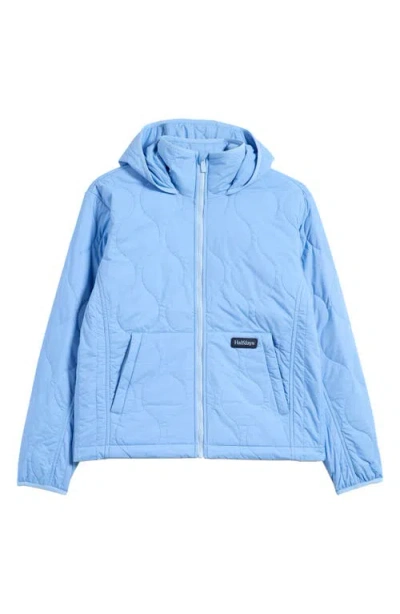 Halfdays Bessie Packable Puffer Jacket In Forget Me Not