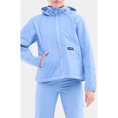 Halfdays Bessie Water Resistant Packable Quilted Puffer Jacket In Blue