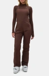 Halfdays Carson Waterproof Snow Bib Overalls In Brown