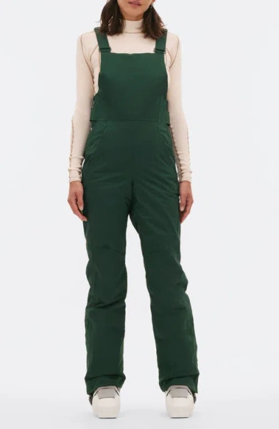 Halfdays Carson Waterproof Snow Bib Overalls In Alpine Green