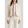 Halfdays Chapelle Water Repellent Fleece Jacket In Oatmilk
