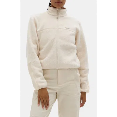 Halfdays Chapelle Water Repellent Fleece Jacket In White