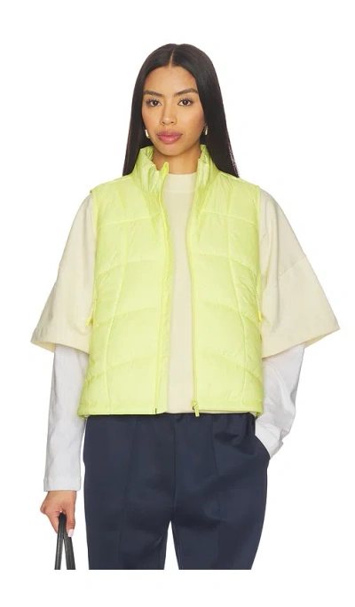 Halfdays Claude Insulated Trail Vest In Yellow