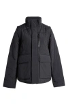 Halfdays Davis Convertible Jacket In Black