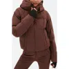 Halfdays Georgie Puffer Jacket In Spiked Cocoa