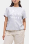 Halfdays Graphic T-shirt In Heather Grey
