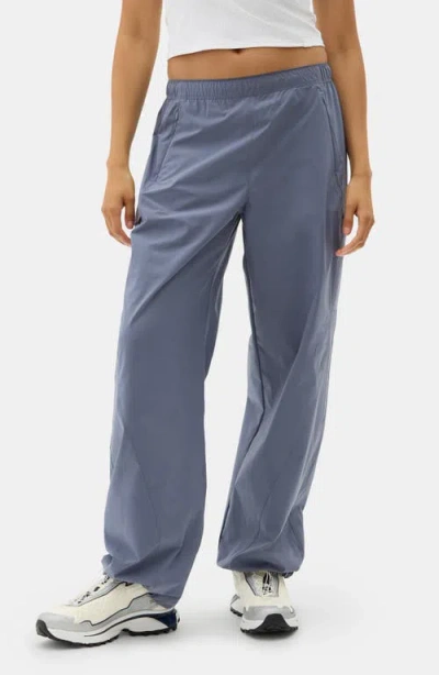 Halfdays Gwen Wide Leg Cargo Pants In Blue