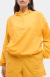 Halfdays Joyner Windbreaker Anorak In Zinnia