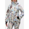 Halfdays Lawrence Waterproof Abstract Print Ski Jacket In Multi