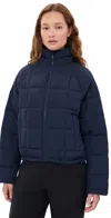Halfdays Nellie Packable Puffer Jacket Navy In Navy