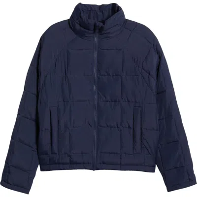 Halfdays Nellie Packable Puffer Jacket In Navy