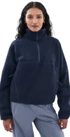 Halfdays Pieper Fleece Jacket Navy In Navy