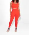 Halfdays Sophia High-rise Leggings In Spritz In Orange