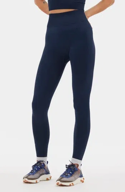 Halfdays Sophia Rib High Waist Legging In Blue