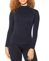 Halfdays Johnson Mock Neck Top In Black