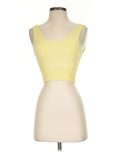 Pre-owned Halfdays Sports Bra In Yellow