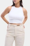 Halfdays Sunn Racerback Tank In White