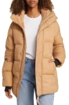 Halfdays Tabei Recycled Nylon Puffer Parka With Removable Hood
